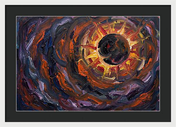 Solar Eclipse In Expressionist Style