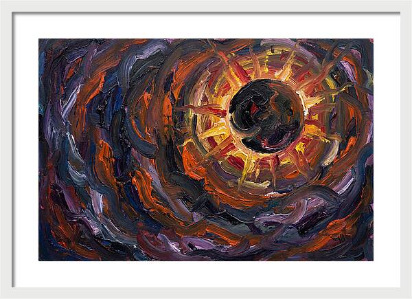 Solar Eclipse In Expressionist Style