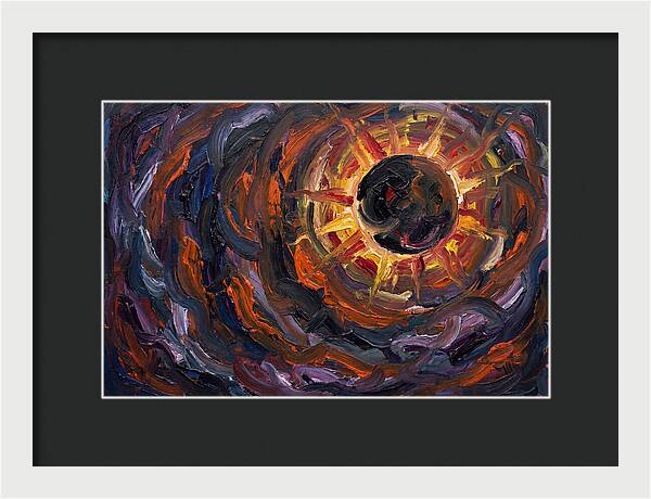 Solar Eclipse In Expressionist Style