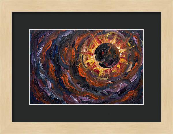 Solar Eclipse In Expressionist Style