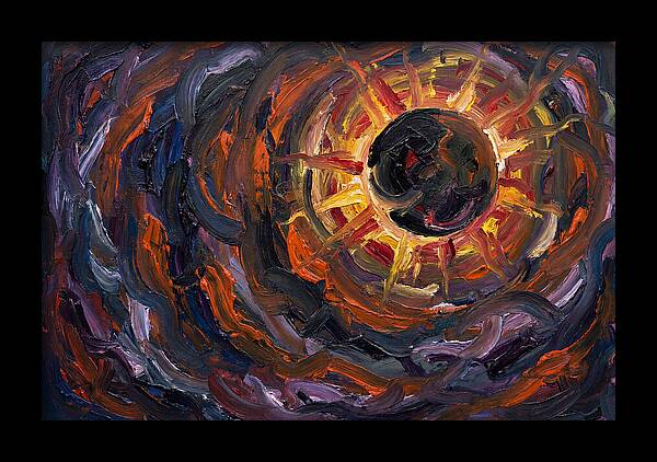 Solar Eclipse In Expressionist Style