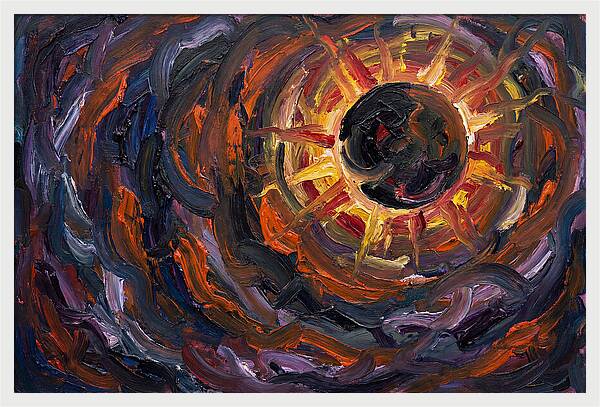 Solar Eclipse In Expressionist Style