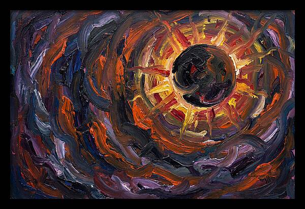 Solar Eclipse In Expressionist Style