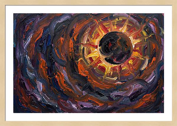 Solar Eclipse In Expressionist Style