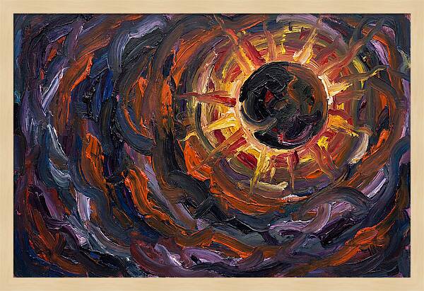 Solar Eclipse In Expressionist Style