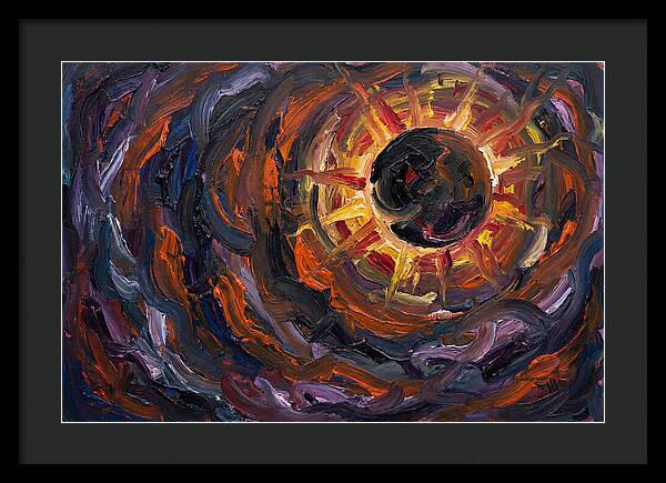 Solar Eclipse In Expressionist Style