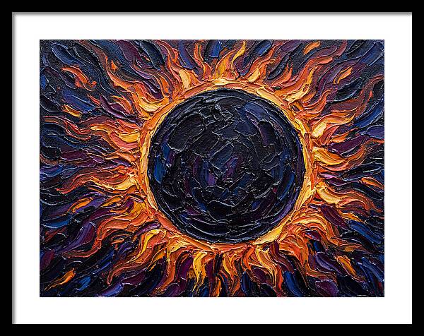 Solar Eclipse In Flames