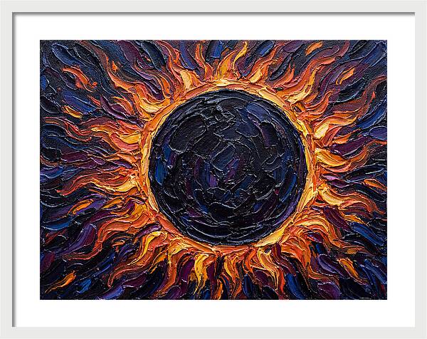 Solar Eclipse In Flames