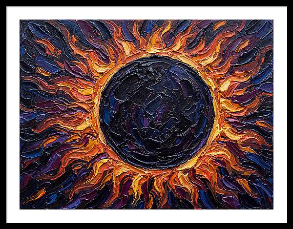 Solar Eclipse In Flames