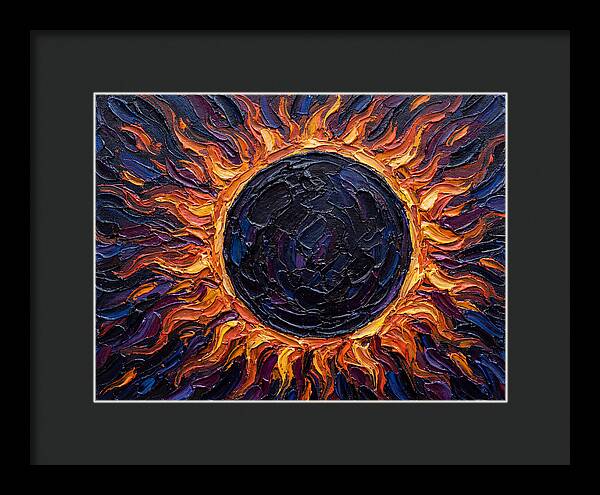 Solar Eclipse In Flames