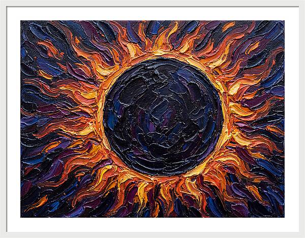 Solar Eclipse In Flames