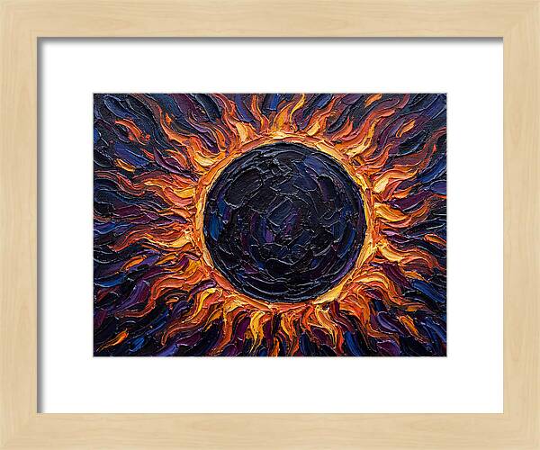 Solar Eclipse In Flames
