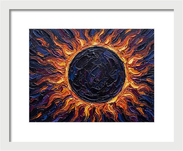 Solar Eclipse In Flames