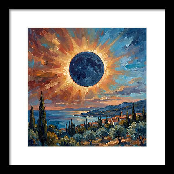 Solar Eclipse Over Mediterranean