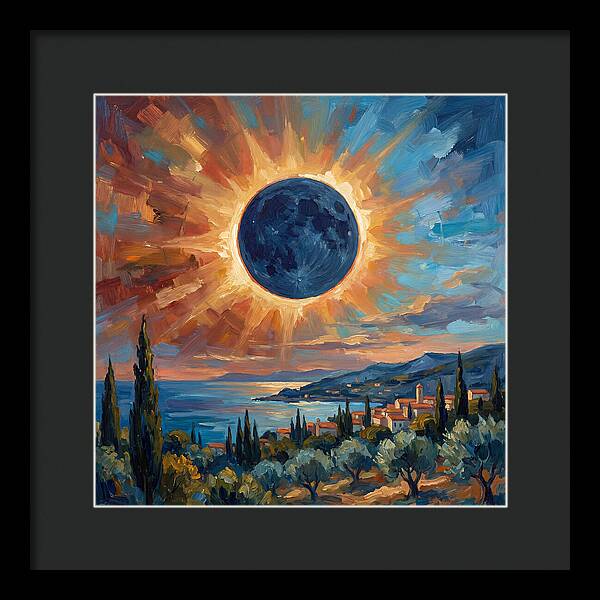 Solar Eclipse Over Mediterranean