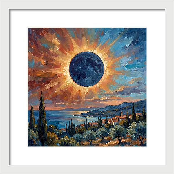 Solar Eclipse Over Mediterranean