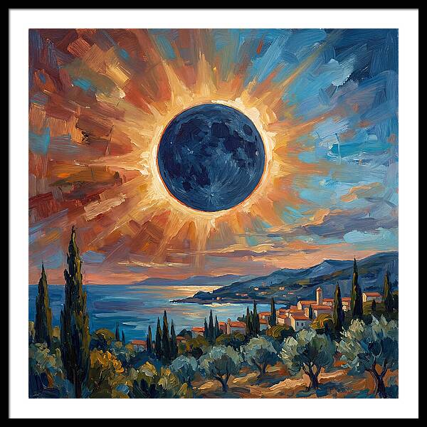 Solar Eclipse Over Mediterranean