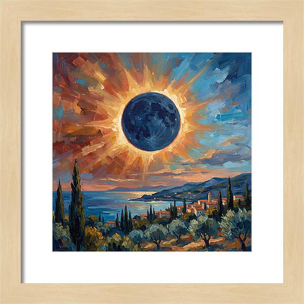 Solar Eclipse Over Mediterranean