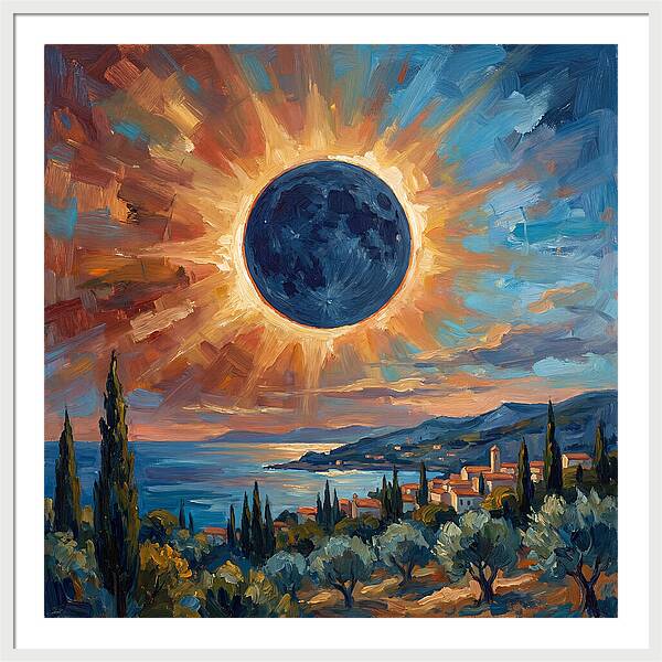 Solar Eclipse Over Mediterranean