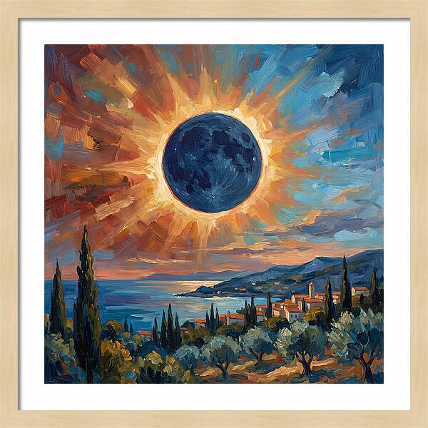 Solar Eclipse Over Mediterranean