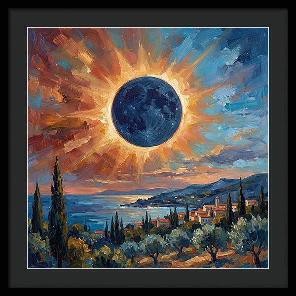 Solar Eclipse Over Mediterranean