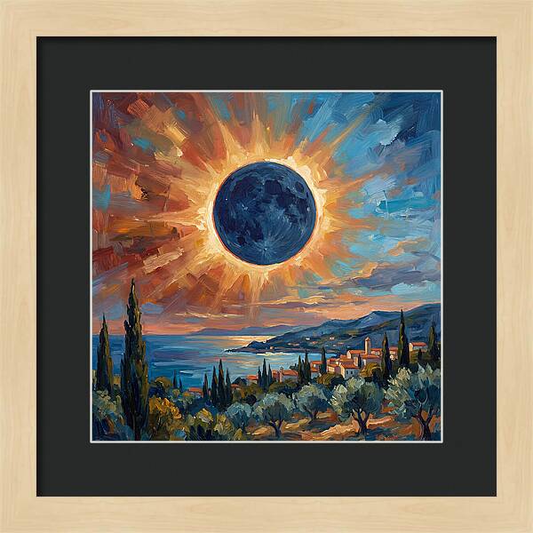 Solar Eclipse Over Mediterranean