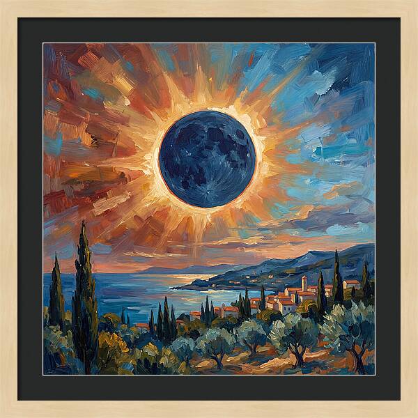 Solar Eclipse Over Mediterranean