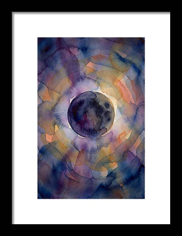 Solar Eclipse Watercolor