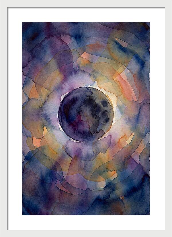 Solar Eclipse Watercolor
