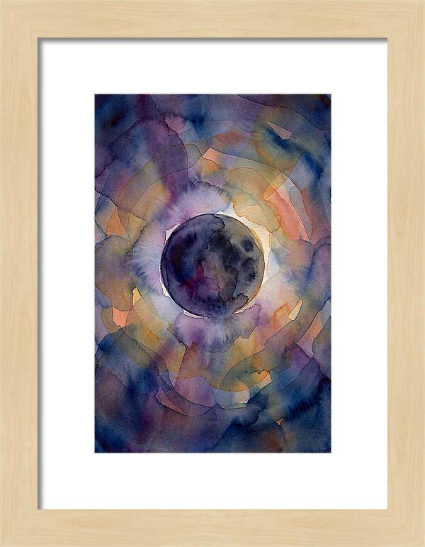 Solar Eclipse Watercolor
