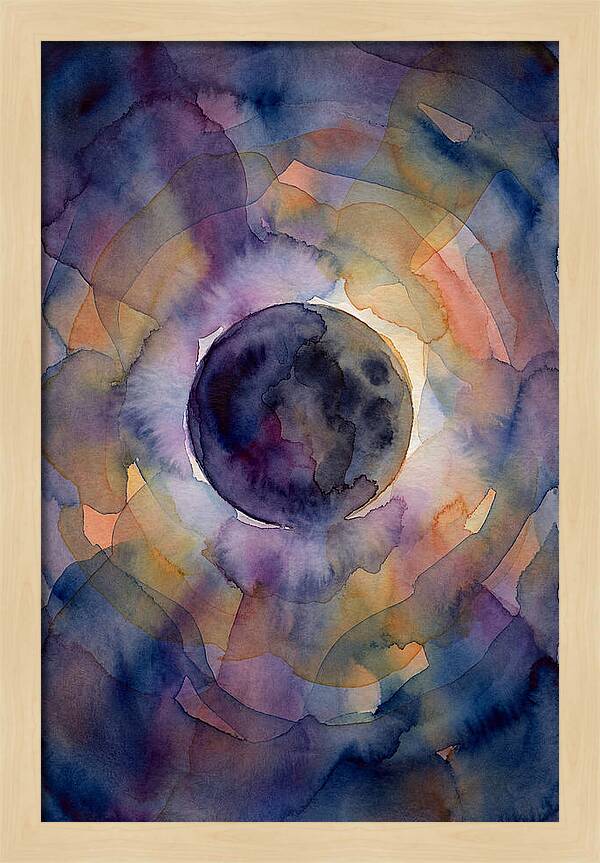 Solar Eclipse Watercolor