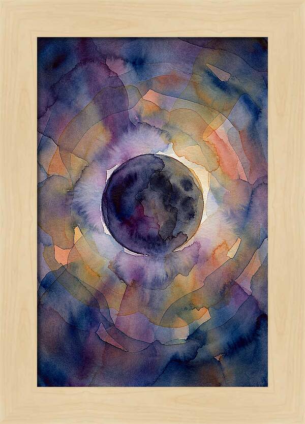 Solar Eclipse Watercolor