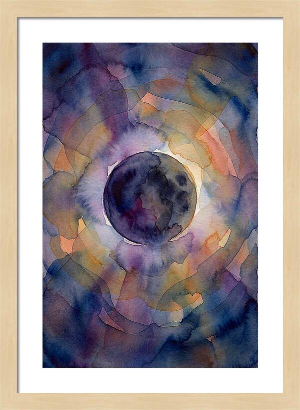 Solar Eclipse Watercolor