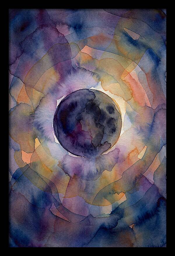 Solar Eclipse Watercolor