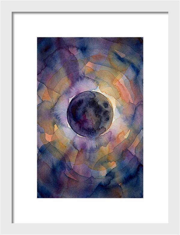 Solar Eclipse Watercolor