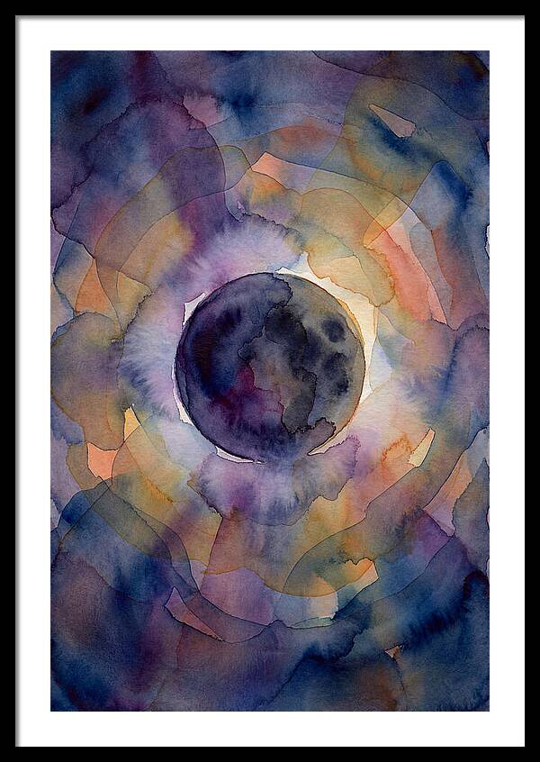 Solar Eclipse Watercolor