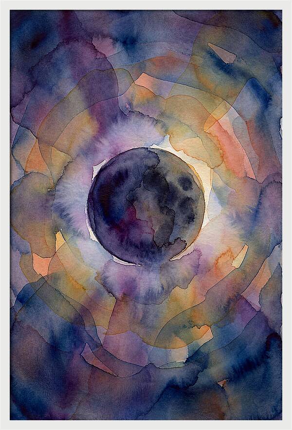 Solar Eclipse Watercolor