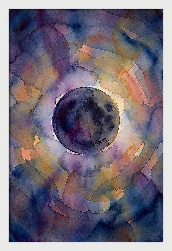 Solar Eclipse Watercolor