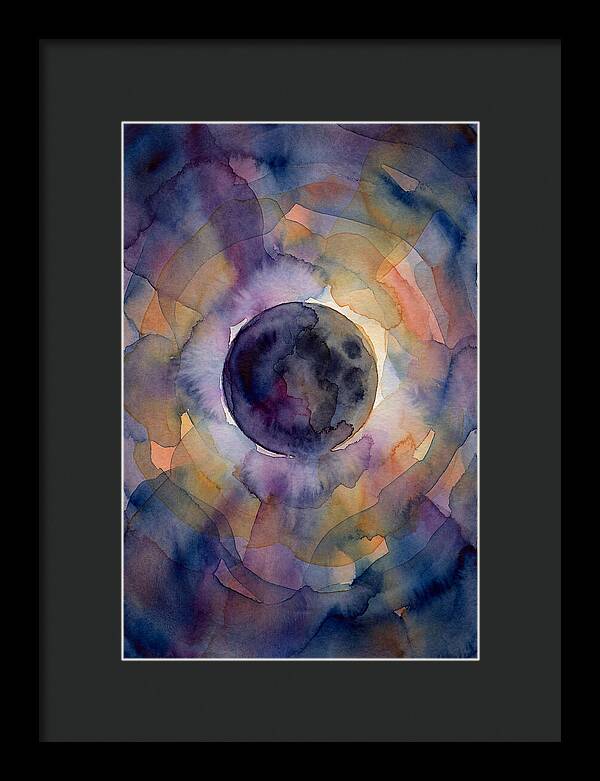 Solar Eclipse Watercolor