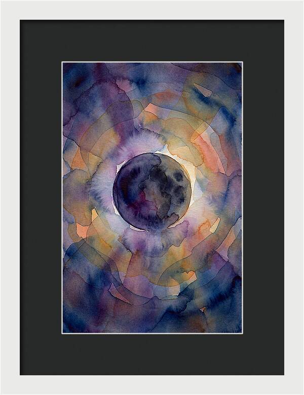 Solar Eclipse Watercolor