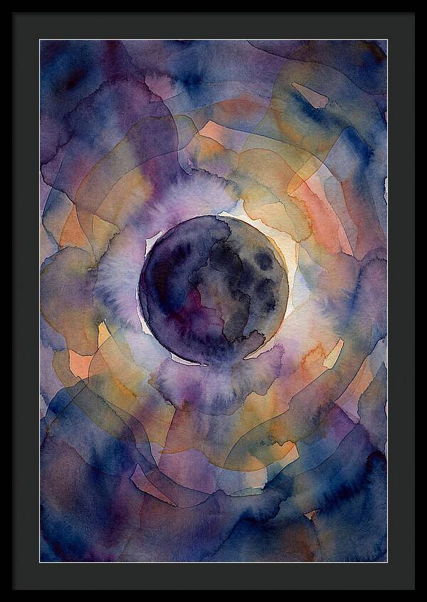 Solar Eclipse Watercolor