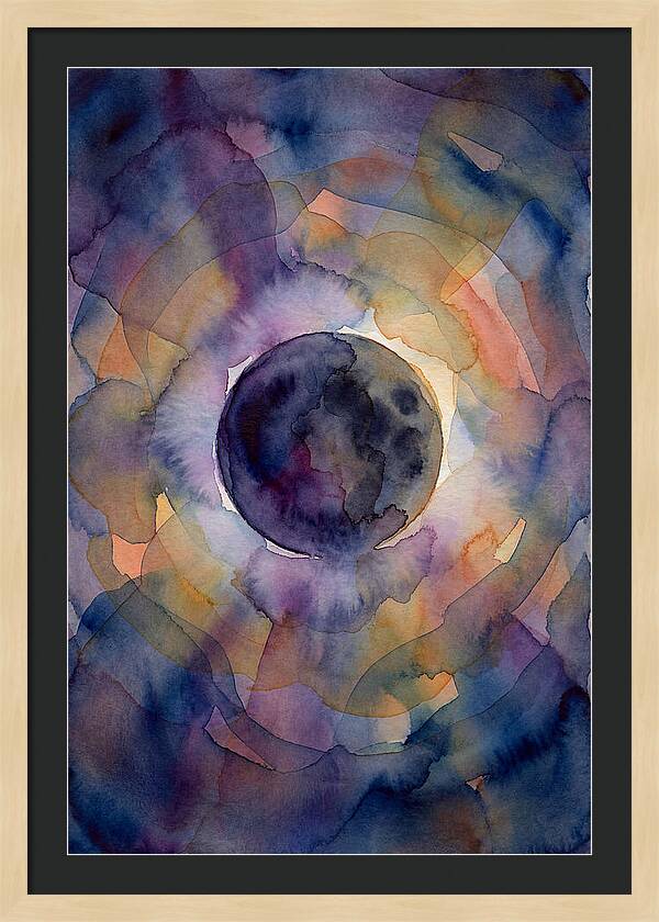 Solar Eclipse Watercolor