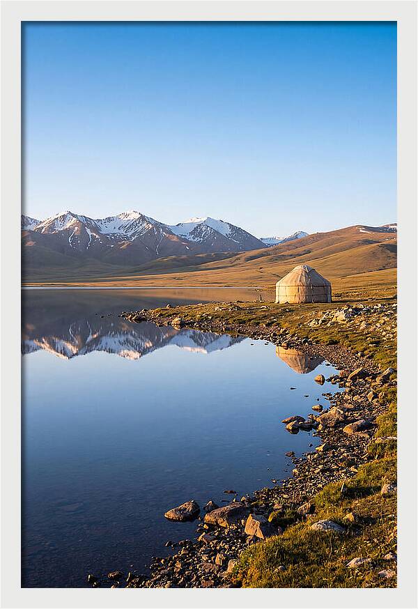 Song Kul Alpine Lake At Sunrise