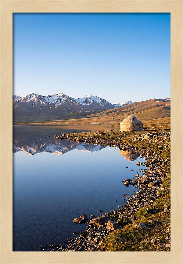 Song Kul Alpine Lake At Sunrise