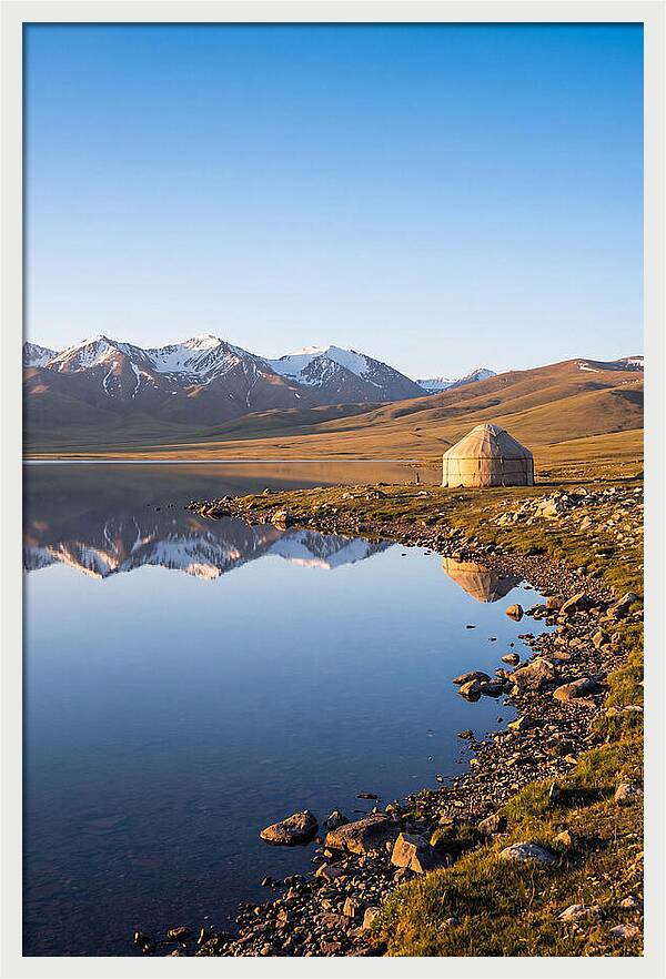 Song Kul Alpine Lake At Sunrise
