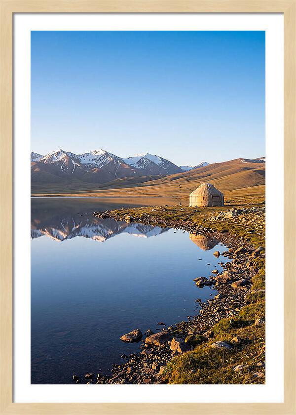 Song Kul Alpine Lake At Sunrise