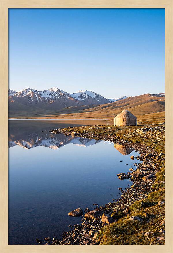 Song Kul Alpine Lake At Sunrise