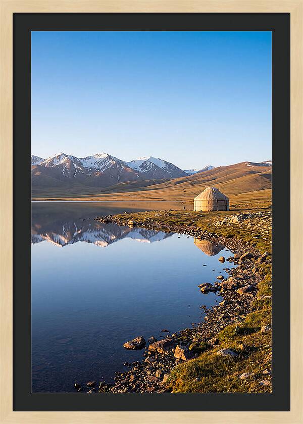 Song Kul Alpine Lake At Sunrise