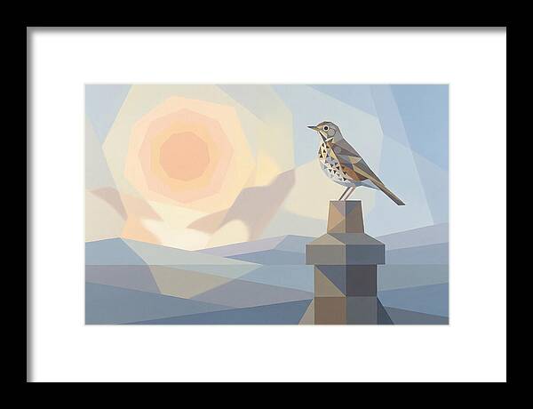 Song Thrush On A Chimney Pot