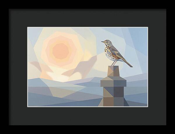 Song Thrush On A Chimney Pot